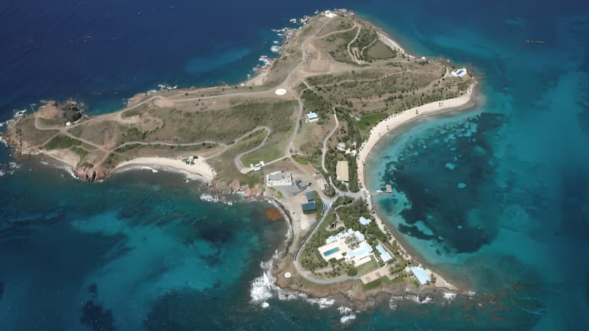 Epstein Island: Location and Reported Visits by High-Profile Figures