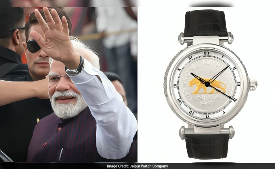 PM Modi’s ‘1947 Coin’ Wristwatch by Jaipur Watch Company Garners National Attention