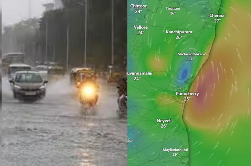 ரெட் அலர்ட்: சீறி வரும் டிட்வா புயல், வானிலை ஆய்வு லைவ் காட்சிகள்