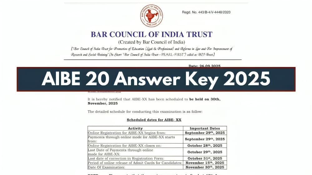 AIBE 20 Result Expected Soon; Final Answer Key Prepared After Objections