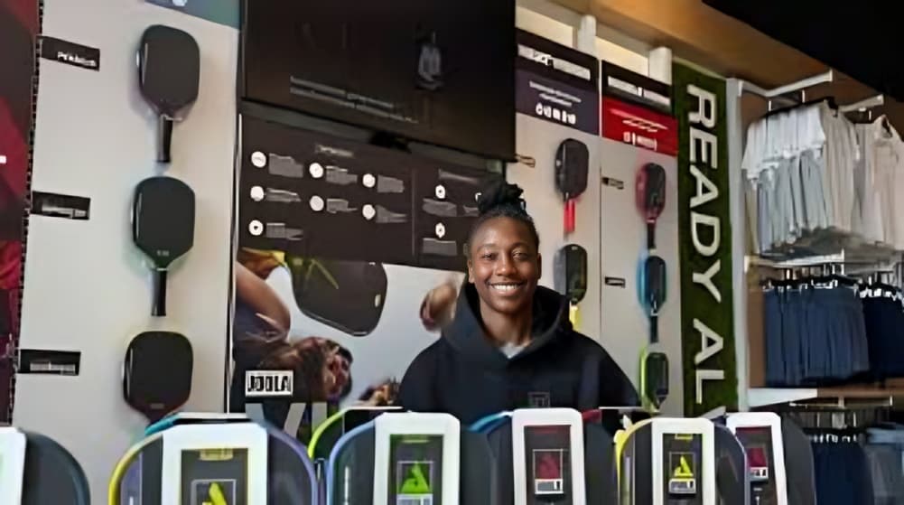 WNBA Star Jewell Loyd Promotes Pickleball During Community Engagement at Maryland Store