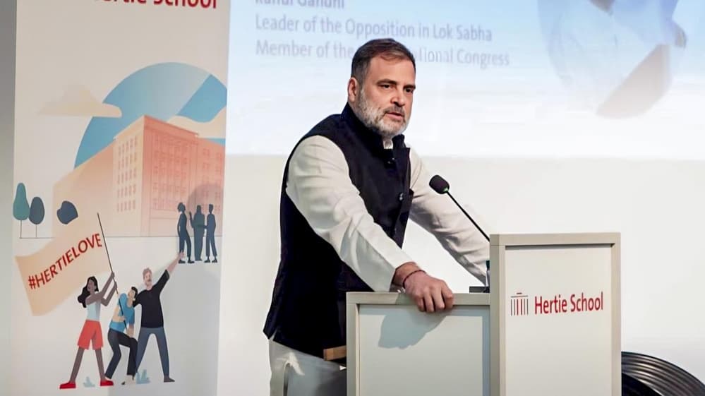 Rahul Gandhi alleges BJP is undermining Indian Constitution during Berlin address