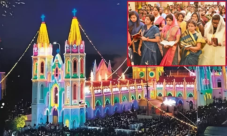 தமிழ்நாட்டில் கிறிஸ்துமஸ் கொண்டாட்டம்: மயிலாடுதுறையும் மதுரையும் தேவாலயங்களில் திரளான பக்தர்கள் கலந்து கொண்டனர்