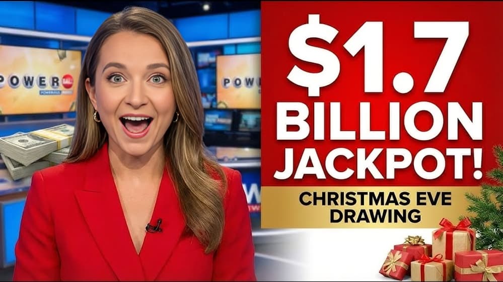 Powerball Christmas Eve Jackpot Touches 1.7 Billion Dollars Ahead of December 24 Draw