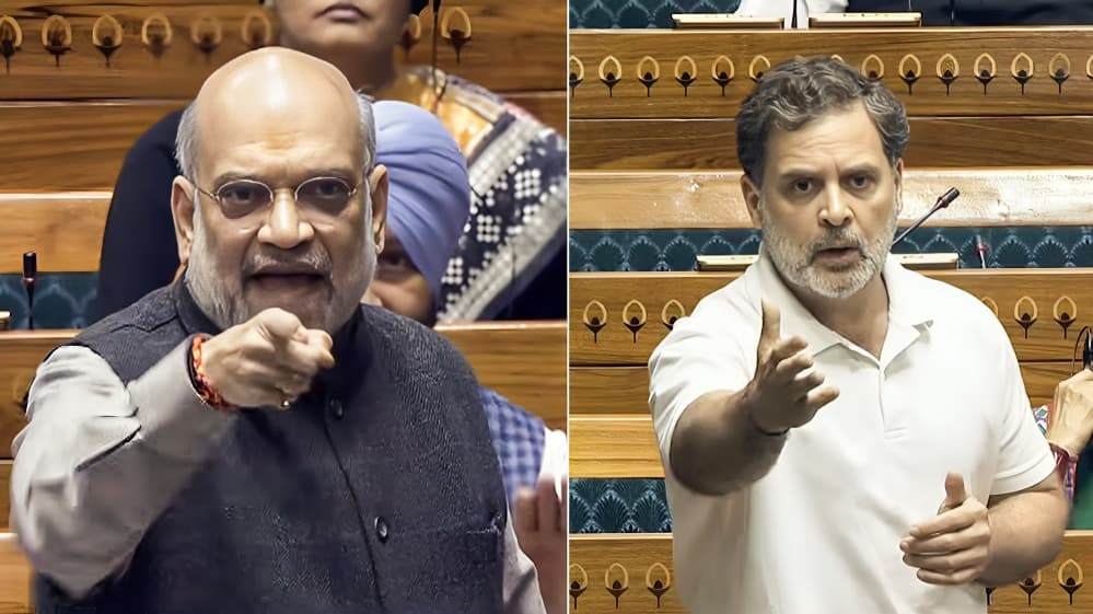 Amit Shah Targets Rahul Gandhi, Highlights BJP’s Land Rights to Nava Vanjar Residents