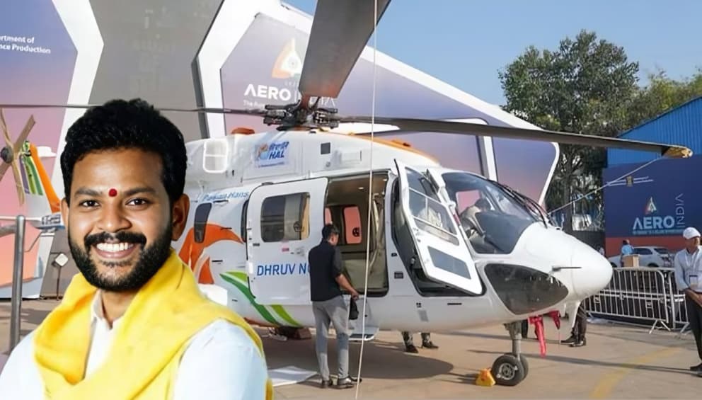 Civil Aviation Minister Ram Mohan Naidu Flags Off HAL Dhruv NG Helicopter in Bengaluru