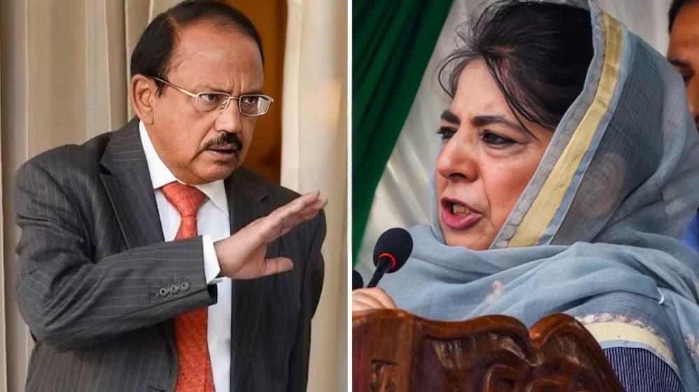 Mehbooba Mufti Accuses NSA Ajit Doval of Promoting Communal Hatred Against Muslims