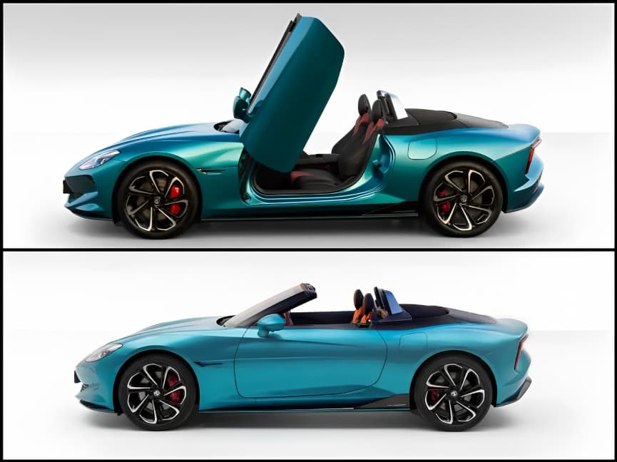 MG Cyberster EV Launches Exclusive Irises Cyan Colour for Limited Units