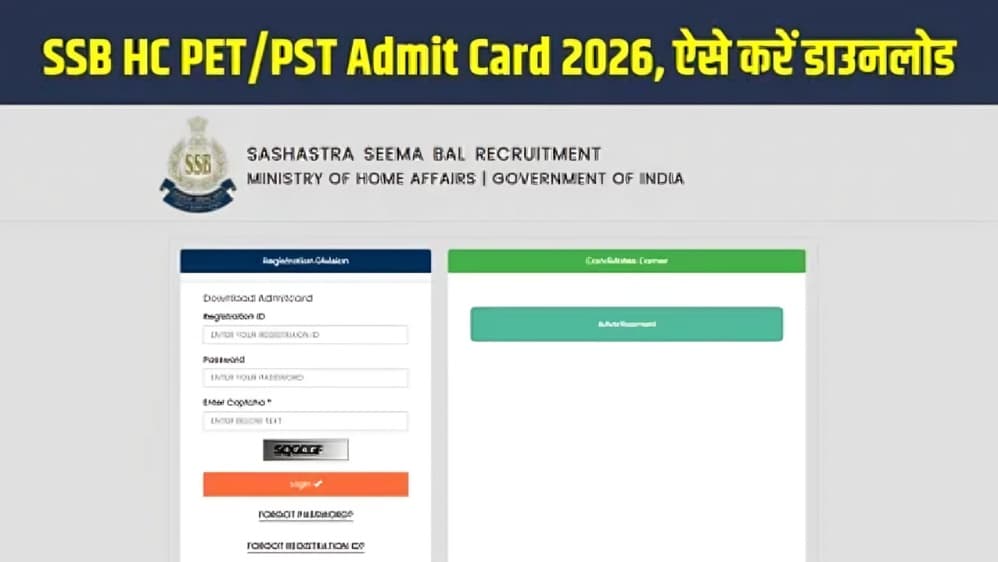 SSB Head Constable 2026 PET & PST Admit Card Released: Download Now