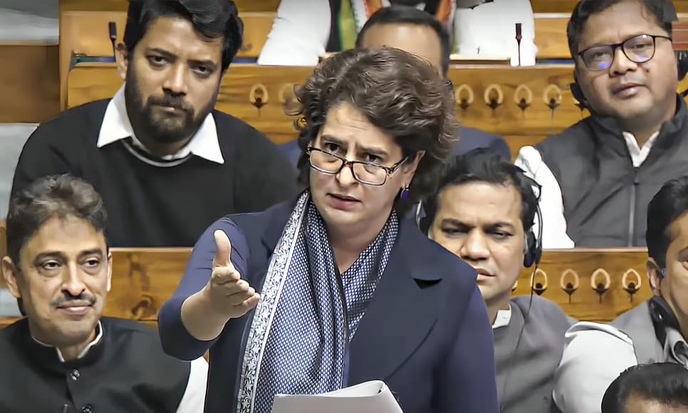 Priyanka Gandhi Questions Suspension of MPs, Says Parliament Must Allow Open Debate