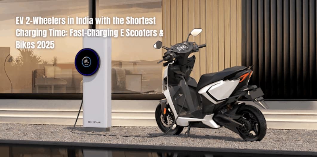 Electric Scooters In India With Fast Charging Capability And Reduced Recharge Time