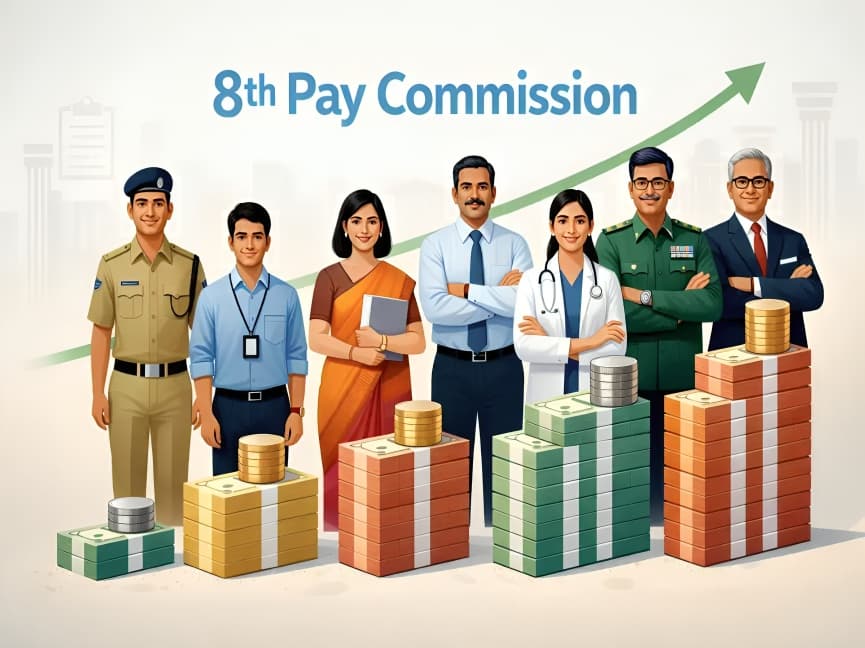 8th Central Pay Commission expected to review salary structure and raise minimum basic pay for government employees