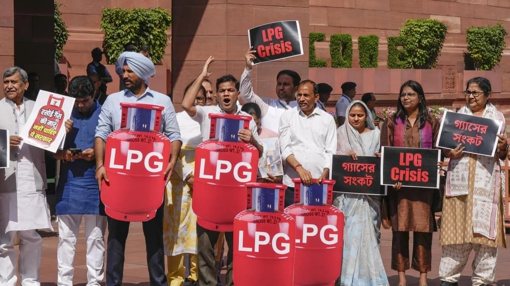 Opposition Protests Over LPG Shortages Disrupt Lok Sabha Proceedings