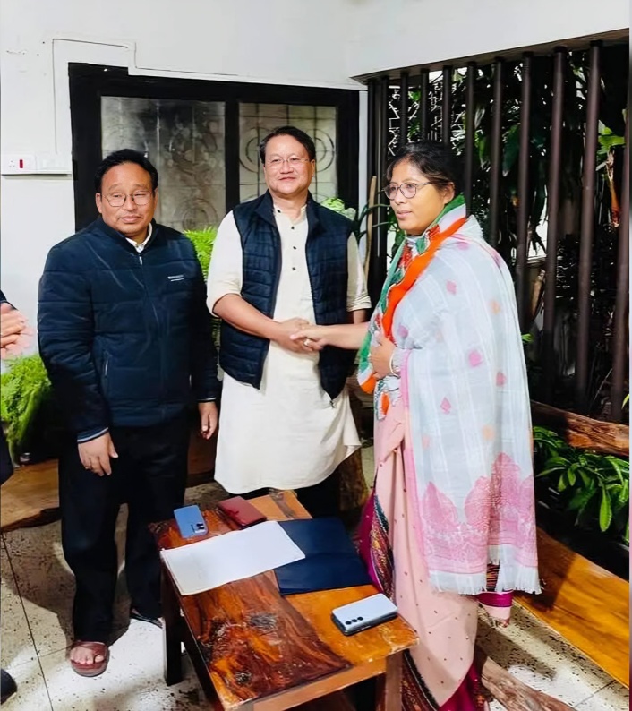 Assam Minister Nandita Garlosa Leaves BJP Joins Congress Ahead of Assembly Elections