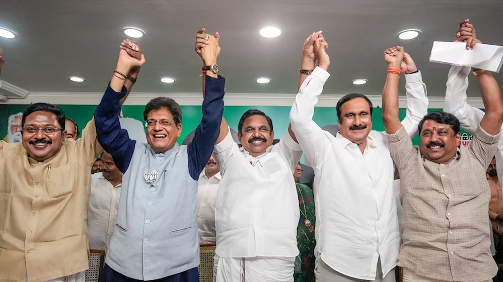 EPS to Contest from Edappadi NDA Finalizes Seat Sharing in Tamil Nadu BJP to Contest 27 Seats