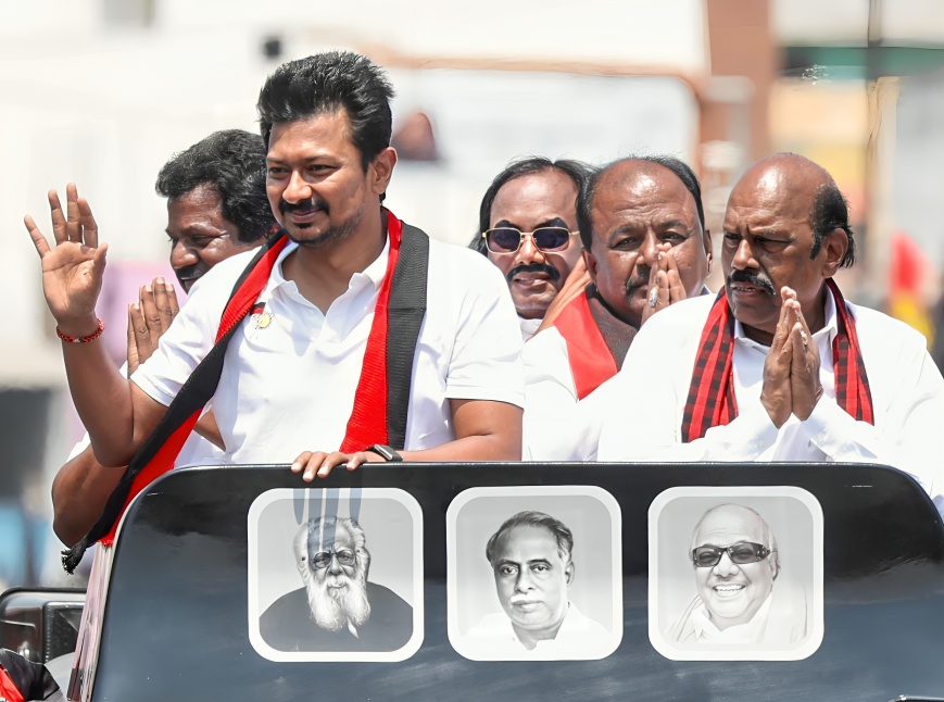 Udhayanidhi Stalin Calls for Strong Mandate Against AIADMK and BJP in Tamil Nadu