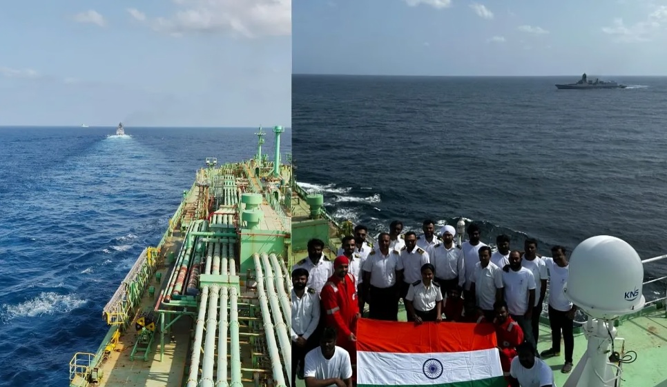 ஹோர்முஸ் நீரிணையை கடந்து 15400 டன் LPG ஏற்றிய இந்திய கப்பல் நவி மும்பை துறைமுகத்தை வந்தடைந்தது
