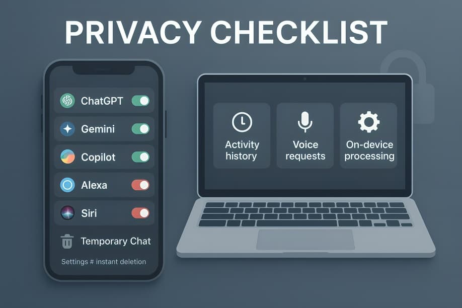 How to Protect Your Privacy While Using ChatGPT Gemini and Copilot