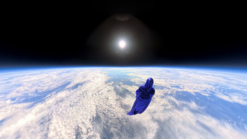 Mission Taroni Video Shows Human Sculpture Floating in Stratosphere During Art Science Project