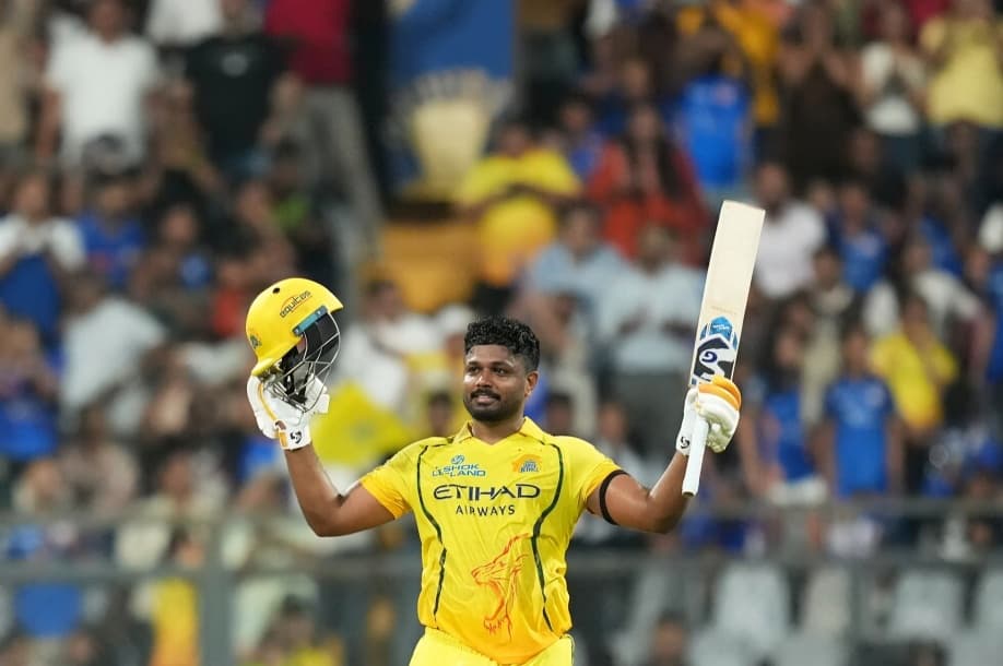 Sanju Samson Scores Century for Chennai Super Kings Against Mumbai Indians in IPL 2026
