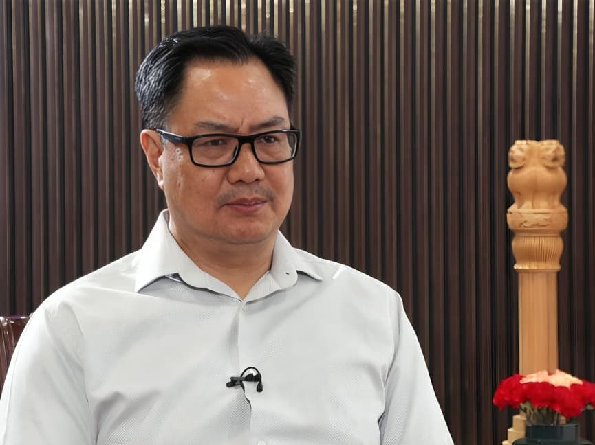 Kiren Rijiju Says BJP Can Restore Growth in West Bengal Criticises TMC Governance