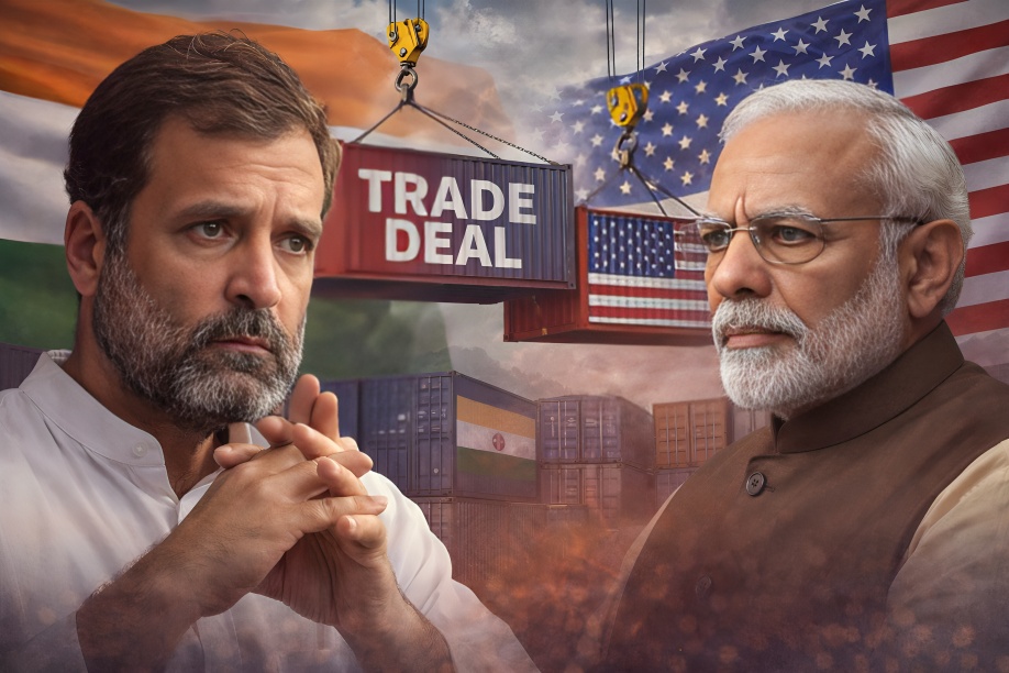 Rahul Gandhi Criticises PM Modi Over India US Trade Deal and Adani Allegations