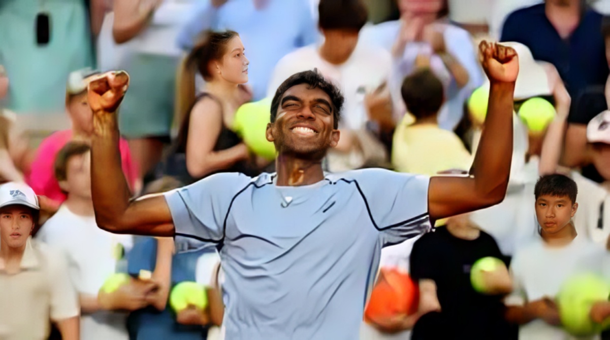 Indian-Origin Tennis Player Nishesh Basavareddy Defeats World No. 8 Taylor Fritz at Roland Garros
