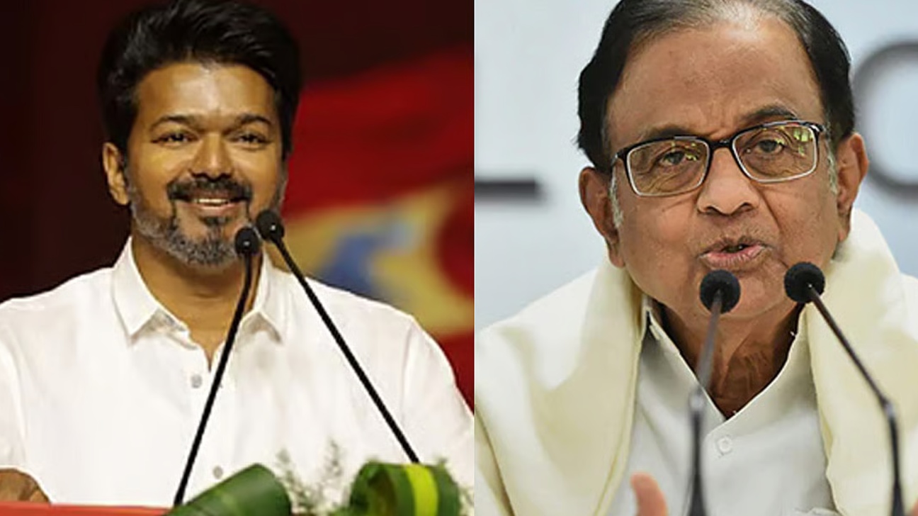 முதல்வர் விஜயை சந்தித்தார் ப. சிதம்பரம்: அரசியல் மற்றும் வளர்ச்சி விவகாரங்கள் குறித்து ஆலோசனை