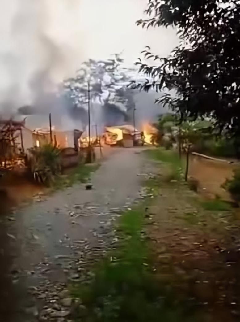 Several Houses Set Ablaze in Manipur's Kamjong District, Investigation Underway