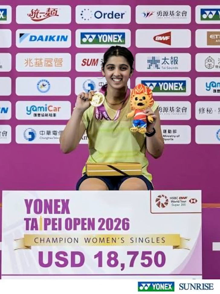 18 ஆண்டுகளுக்குப் பிறகு இந்தியாவுக்கு தைபே ஓபன் பட்டம் வரலாறு படைத்த இளம் நட்சத்திரம் தன்வி சர்மா