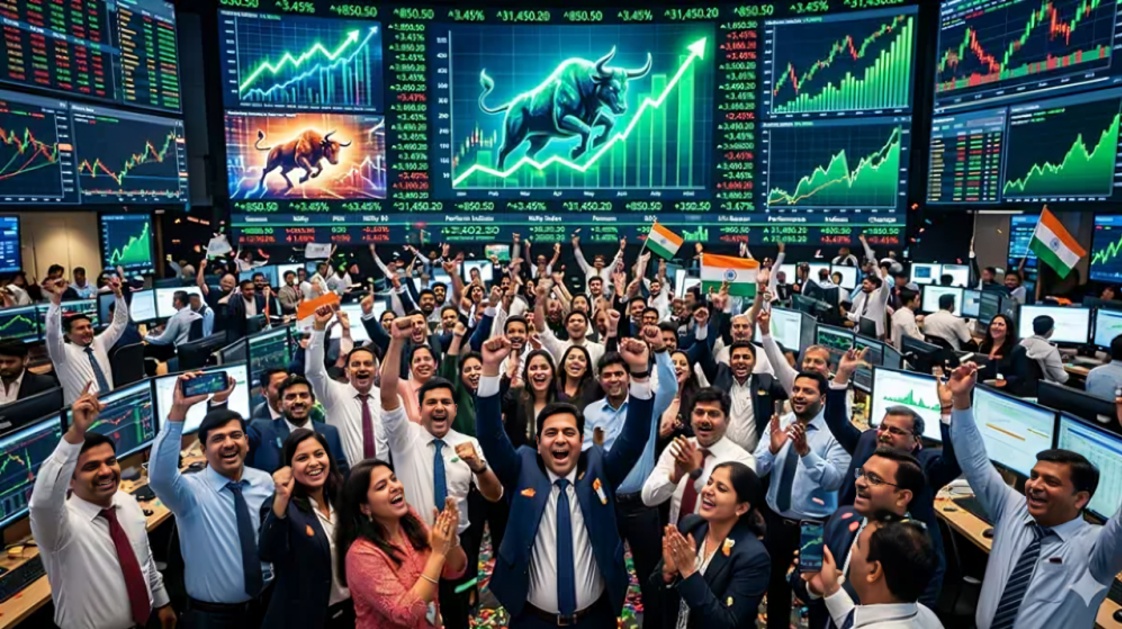 Sensex Rises Over 500 Points as Market Rally Adds Nearly Rs 5 Lakh Crore to Investor Wealth