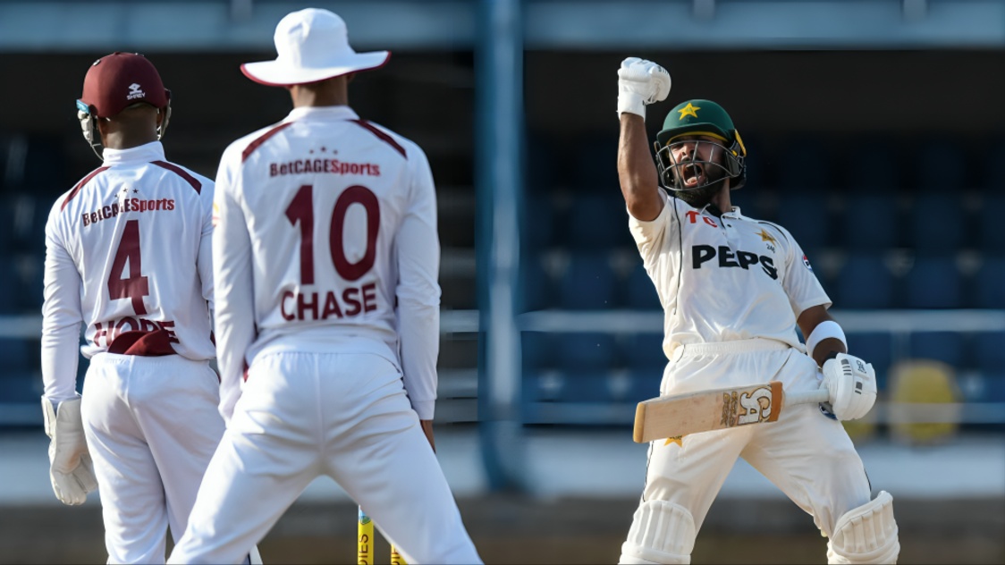 Abdullah Shafique Scores Historic Test Century as Pakistan Ends 49 Year Milestone Against West Indie