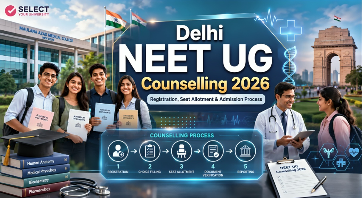 NEET UG Counselling 2026: MCC Reopens Delhi 85 Percent Quota Registration for MBBS, BDS and Nursing