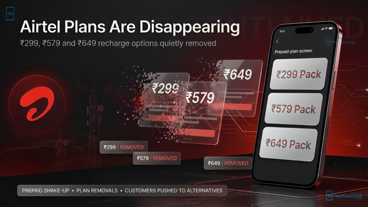 Airtel Discontinues Several Prepaid Plans Including Rs 299 and Rs 649 Across India