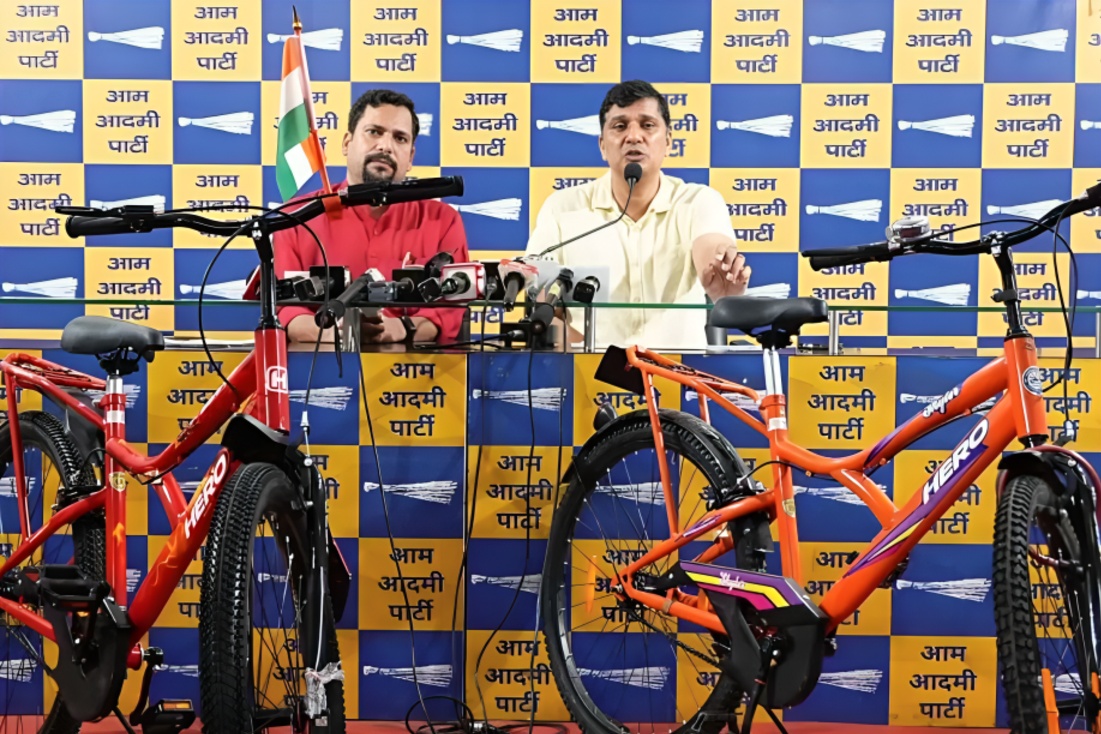 AAP Questions Delhi Government Over Bicycle Purchase Price Difference