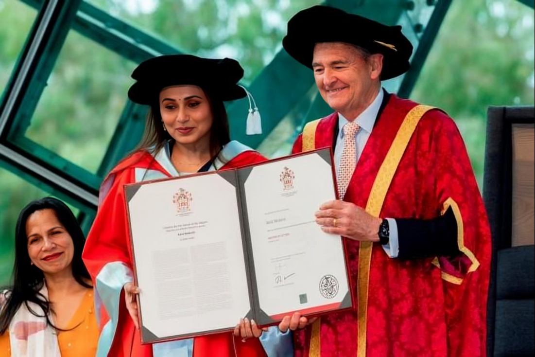 Rani Mukerji Receives Honorary Doctor of Letters From La Trobe University