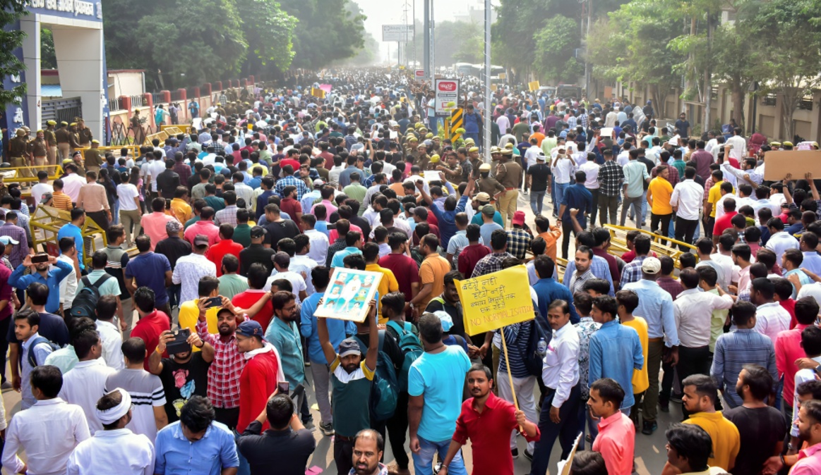 Lucknow Girls’ School Students Protest Teacher Shortage Ahead of Board Exams
