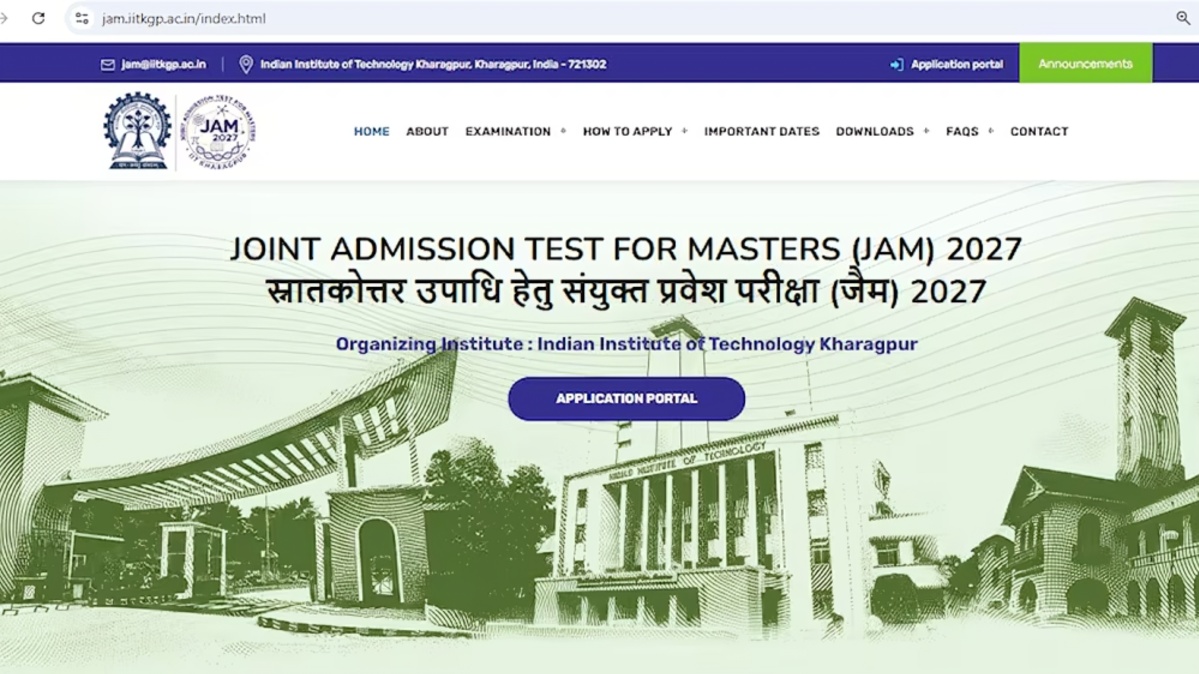 IIT JAM 2027 Registration From September 5: Website Launched, Check Eligibility, Dates and Exam Deta