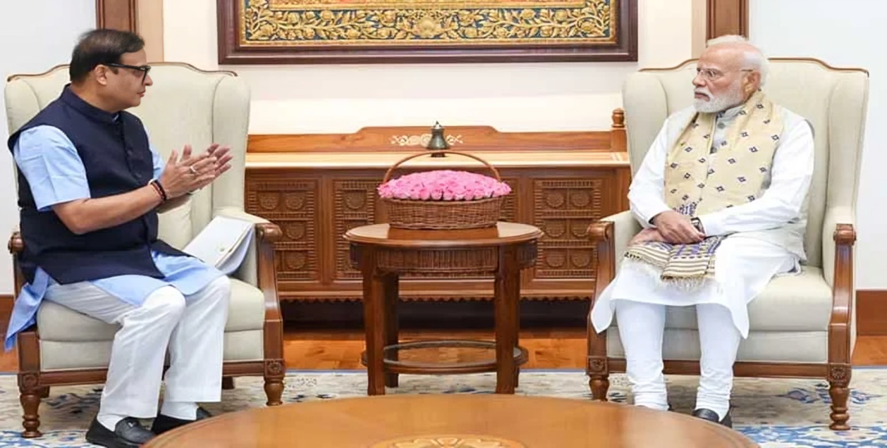 Assam CM Himanta Biswa Sarma Meets PM Modi to Discuss Flood Recovery and Development Plans