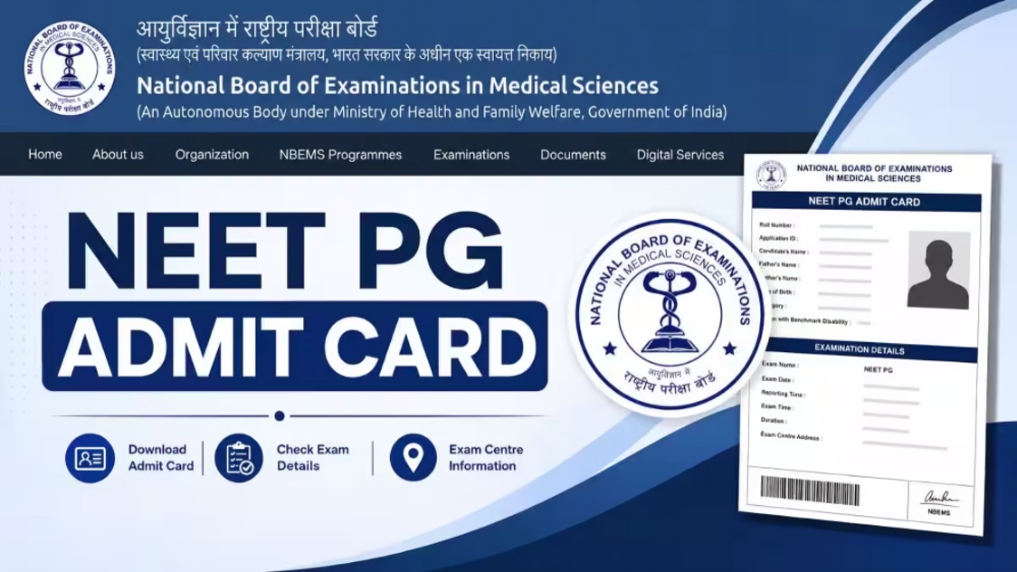 NEET PG Admit Card 2026: NBEMS Revises Release Date to August 25, Check Download Steps