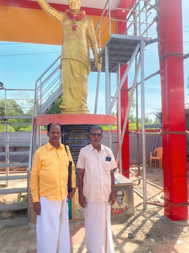 Kudamuzhukku Ceremony for MGR Bronze Statue to Be Held in Devakottai Tomorrow