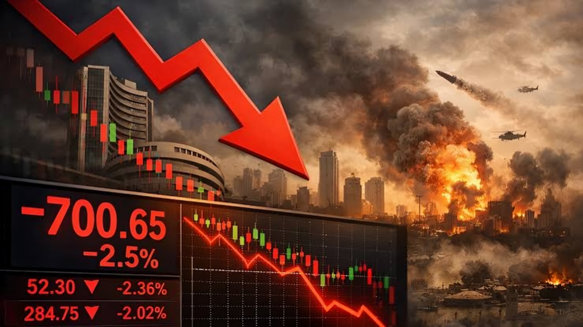 Stock Market Today September 2 2026: Sensex Falls Over 700 Points as US Iran Tensions Push Oil Price