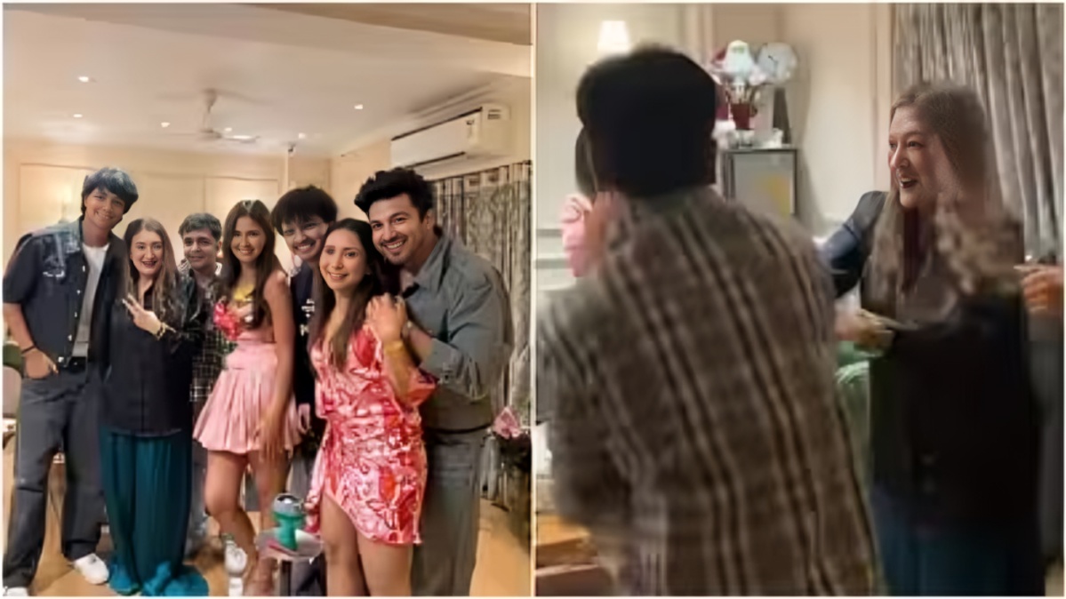 Sunita Ahuja Dances to Punjabi Song With Lock Upp Stars at Mumbai House Party
