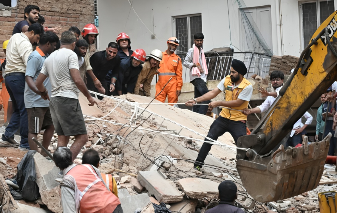 Satya Niketan Building Collapse Raises Fresh Concerns Over Safety of Student Accommodation in Delhi