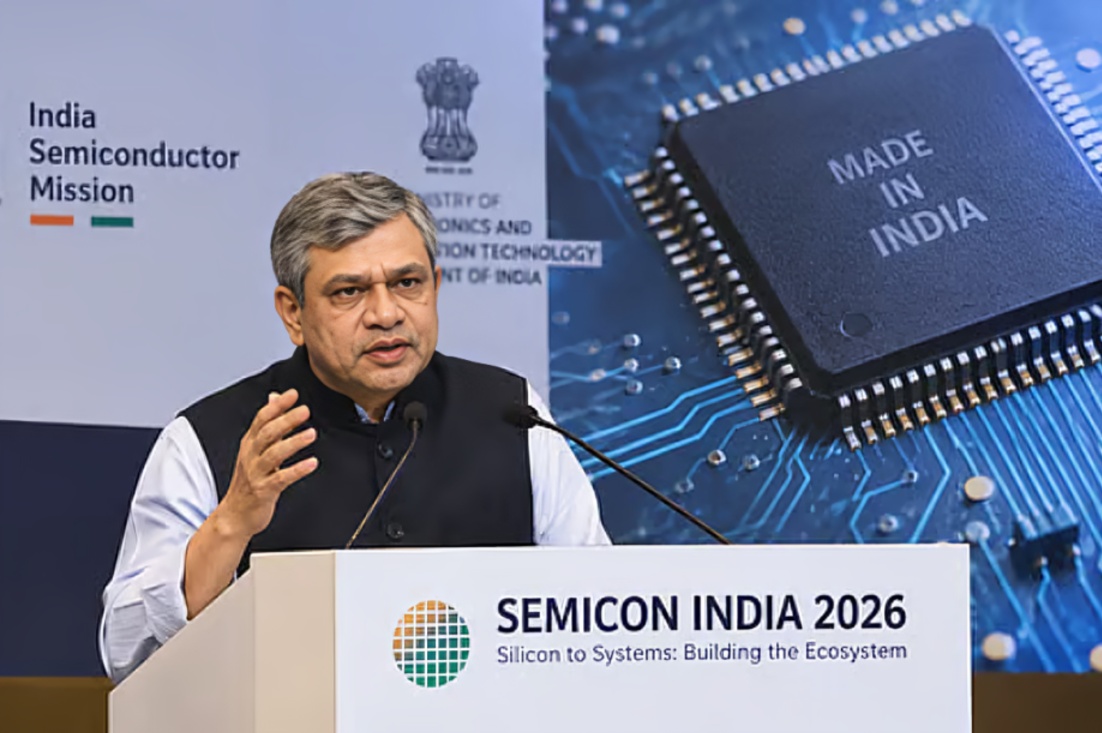 செமிகான் இந்தியா 2026 தொழில்துறை தலைவர்களுடன் மத்திய அமைச்சர் அஸ்வினி வைஷ்ணவ் கலந்துரையாடல்
