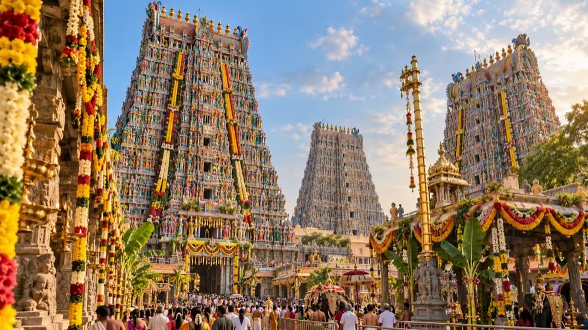 17 ஆண்டுகளுக்கு பிறகு மதுரை மீனாட்சி அம்மன் கோயிலில் மகா கும்பாபிஷேகம்