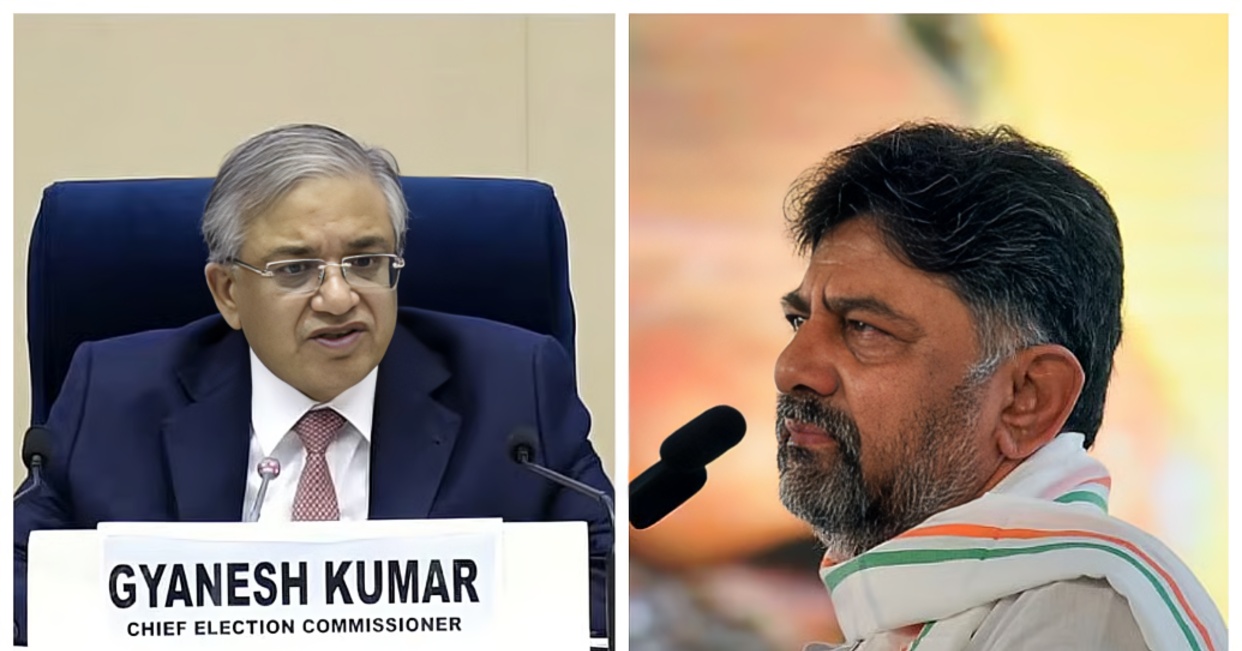 Karnataka CM D K Shivakumar Seeks CEC Gyanesh Kumar’s Resignation Over SIR Electoral Roll Revision
