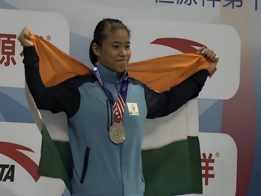 Roshibina Devi Wins Silver and Completes Historic Asian Games Wushu Medal Hat Trick