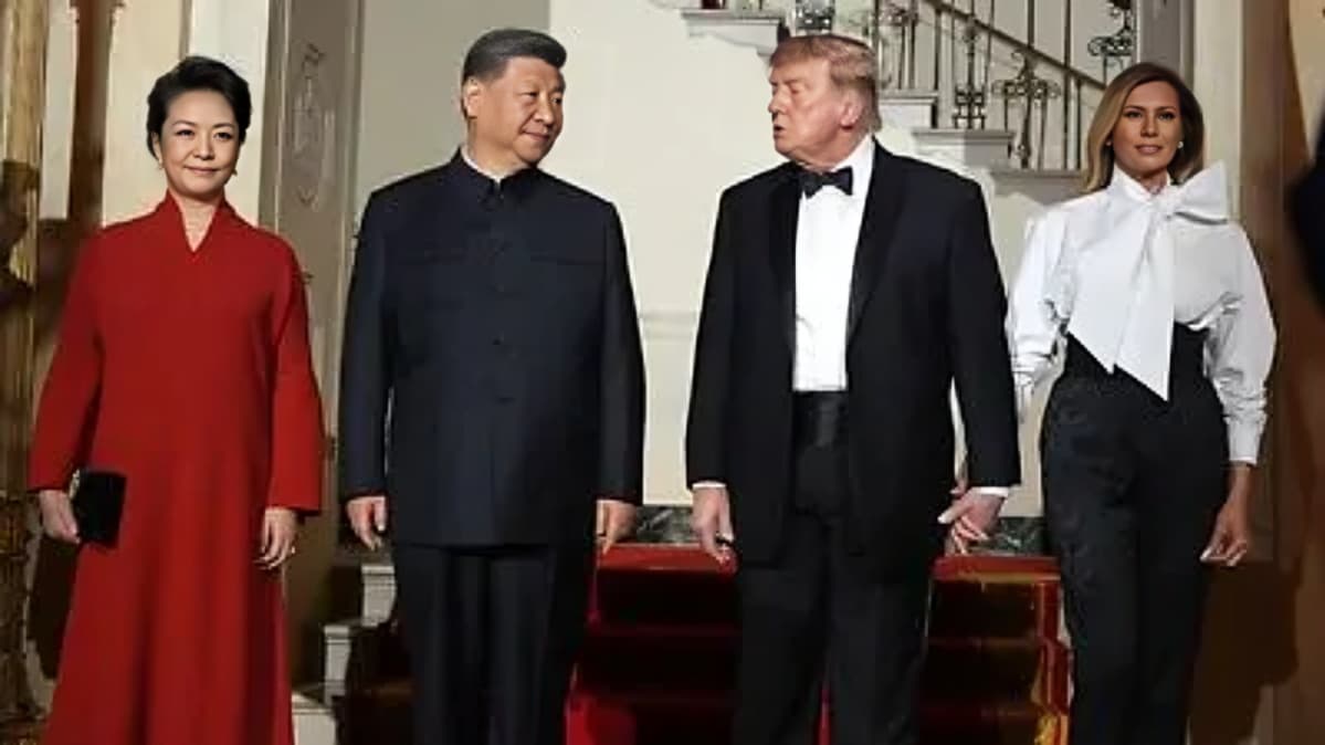 Trump and Xi Exchange Warm Words and Toasts at White House State Dinner