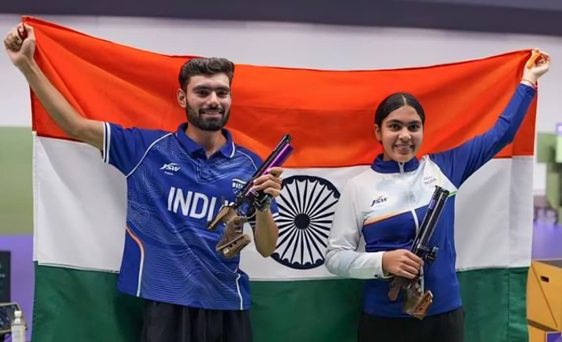 Asian Games 2026 India Misses 25m Pistol Team Medal After Rare Frame Hit
